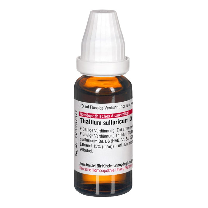 DHU Thallium sulfuricum D6 Dilution, 20 ml Solution
