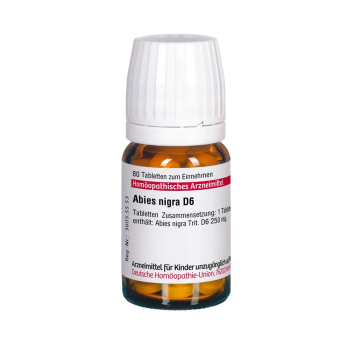 Abies nigra D6 DHU Tabletten, 80 pc Tablettes