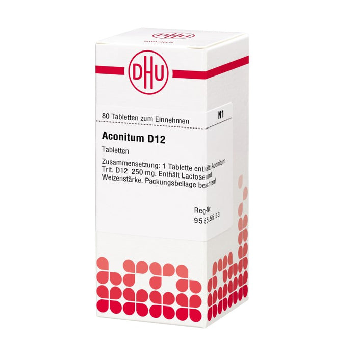 DHU Aconitum D12 Tabletten, 80 St. Tabletten