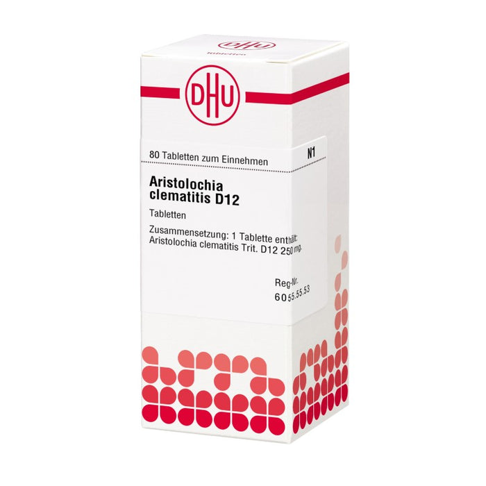 Aristolochia clematitis D12 DHU Tabletten, 80 pc Tablettes
