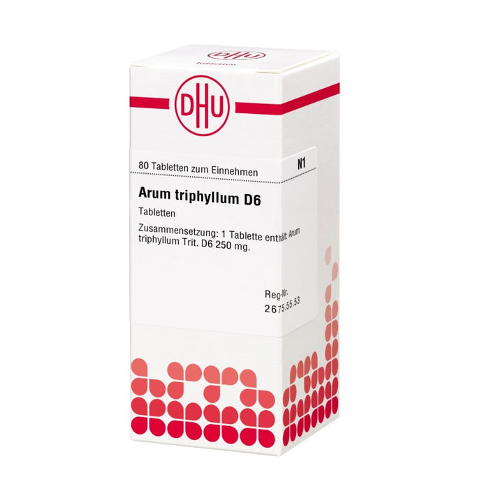 Arum triphyllum D6 DHU Tabletten, 80 pcs. Tablets