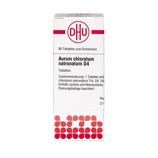 DHU Aurum chloratum natronatum D4 Tabletten, 80 St. Tabletten