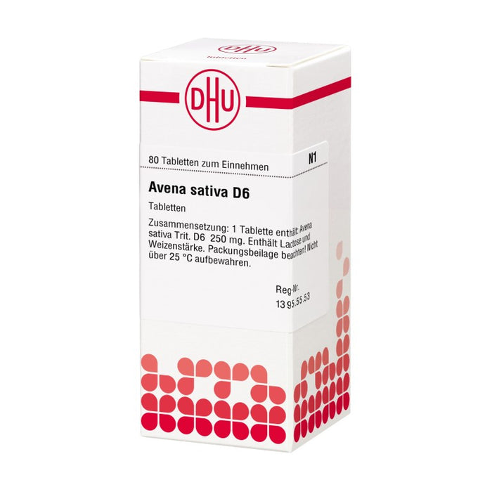 Avena sativa D6 DHU Tabletten, 80 pc Tablettes