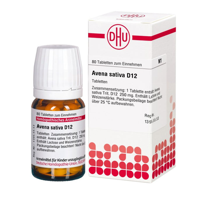 Avena sativa D12 DHU Tabletten, 80 pc Tablettes