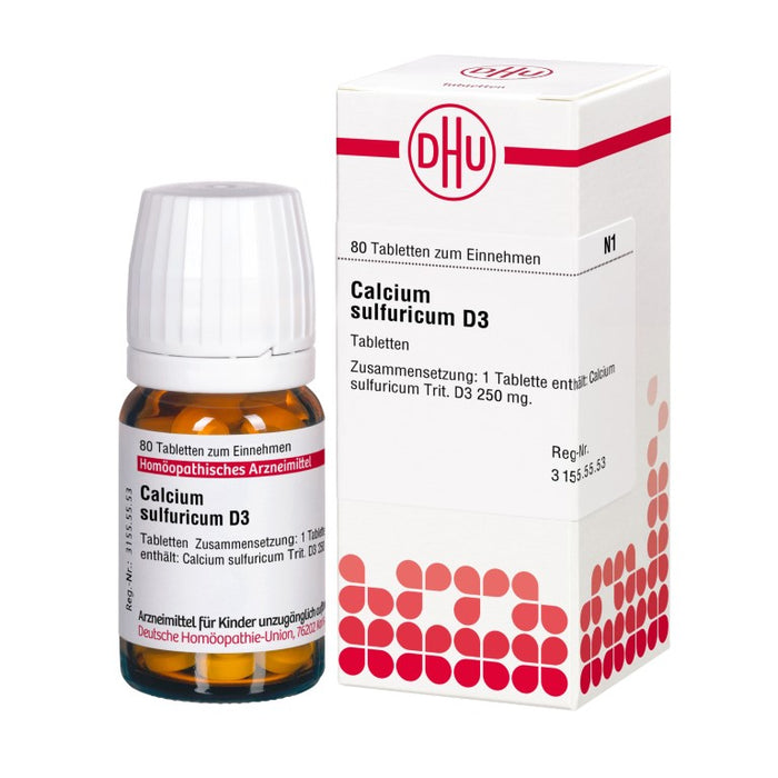 Calcium sulfuricum D3 DHU Tabletten, 80 St. Tabletten
