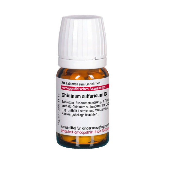 Chininum sulfuricum D4 DHU Tabletten, 80 pcs. Tablets