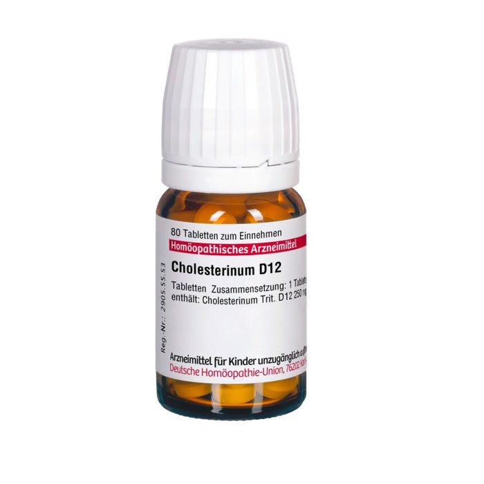 Cholesterinum D12 DHU Tabletten, 80 pcs. Tablets