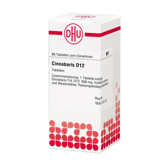Cinnabaris D12 DHU Tabletten, 80 St. Tabletten