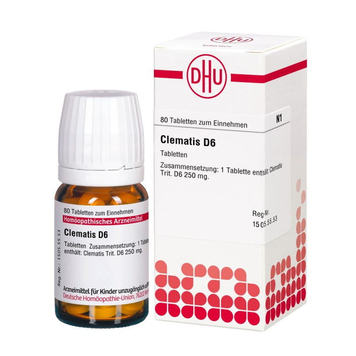 Clematis D6 DHU Tabletten, 80 pc Tablettes