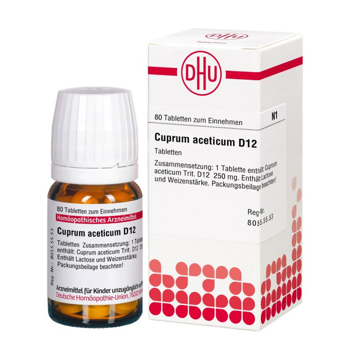 Cuprum aceticum D12 DHU Tabletten, 80 pcs. Tablets