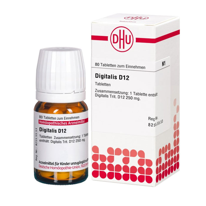 Digitalis D12 DHU Tabletten, 80 pc Tablettes