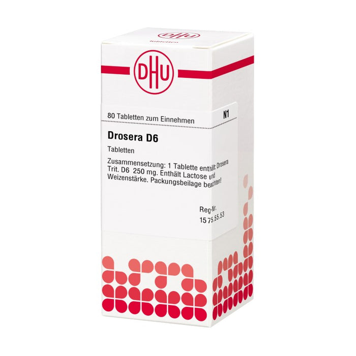 Drosera D6 DHU Tabletten, 80 pc Tablettes