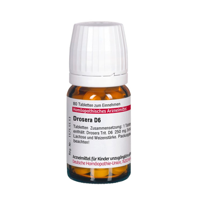 Drosera D6 DHU Tabletten, 80 pc Tablettes
