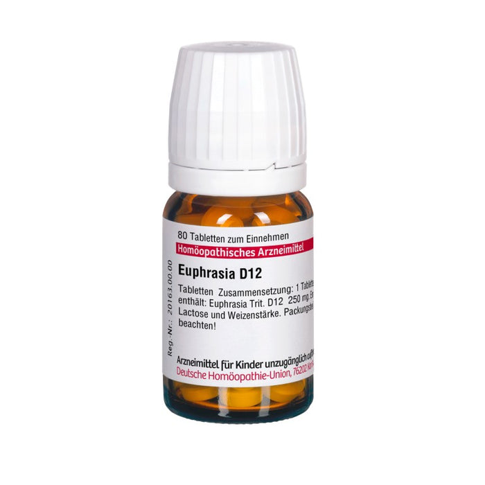 Euphrasia D12 DHU Tabletten, 80 pc Tablettes