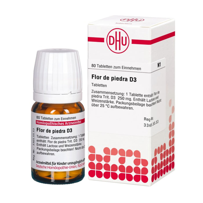 Flor de Piedra D3 DHU Tabletten, 80 pcs. Tablets