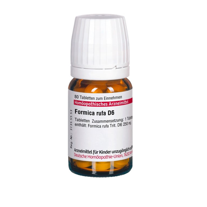 Formica rufa D6 DHU Tabletten, 80 pc Tablettes