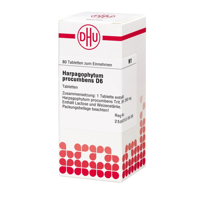 Harpagophytum procumbens D6 DHU Tabletten, 80 pcs. Tablets