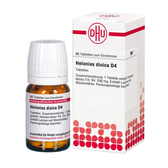 Helonias dioica D4 DHU Tabletten, 80 pc Tablettes