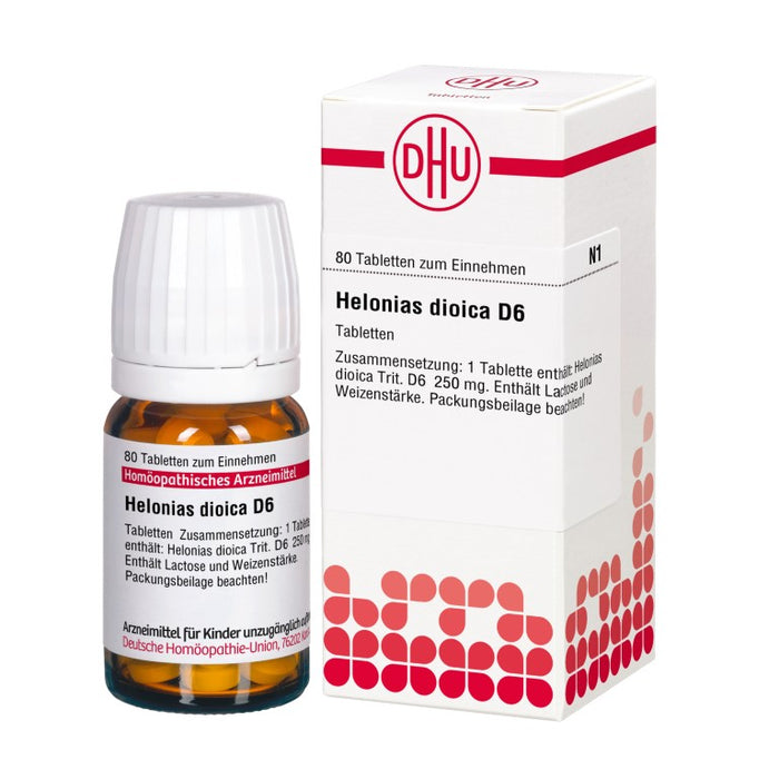 Helonias dioica D6 DHU Tabletten, 80 pc Tablettes
