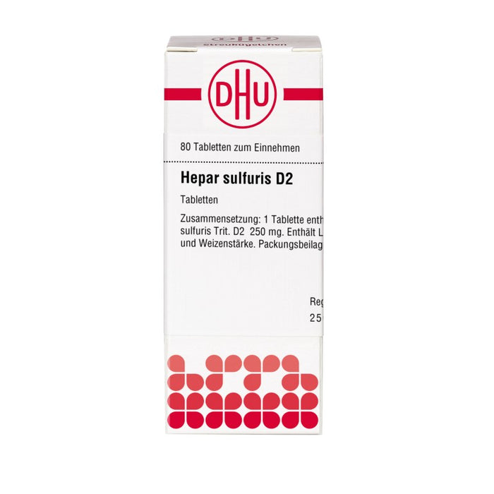 DHU Hepar sulfuris D2 Tabletten, 80 pcs. Tablets