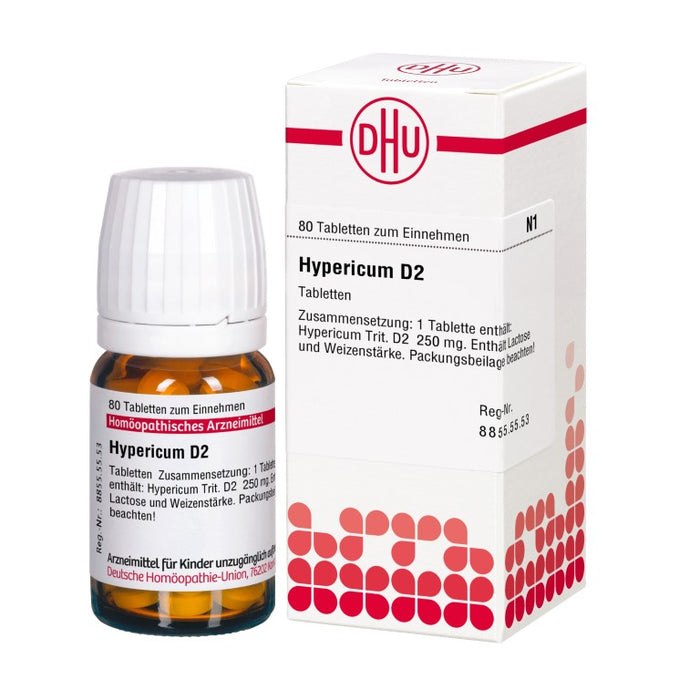 Hypericum D2 DHU Tabletten, 80 pc Tablettes