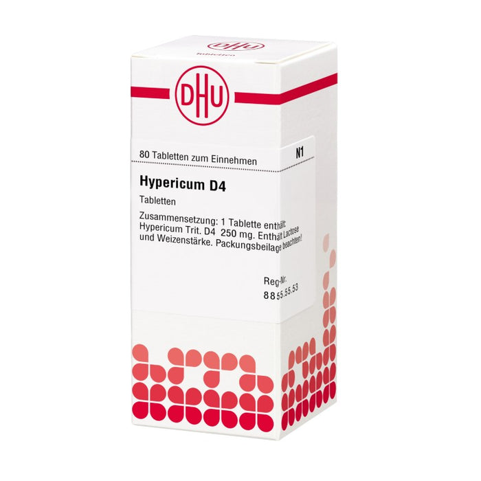 Hypericum D4 DHU Tabletten, 80 pc Tablettes