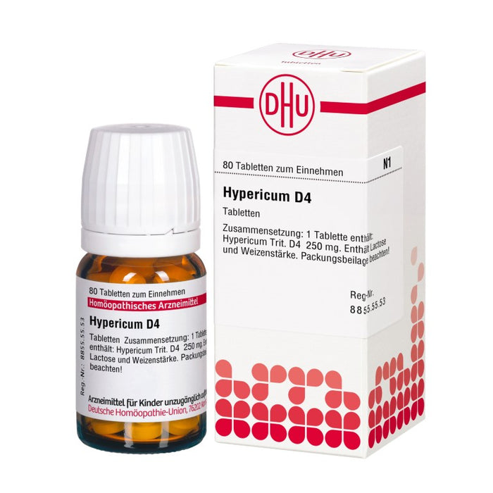 Hypericum D4 DHU Tabletten, 80 pc Tablettes
