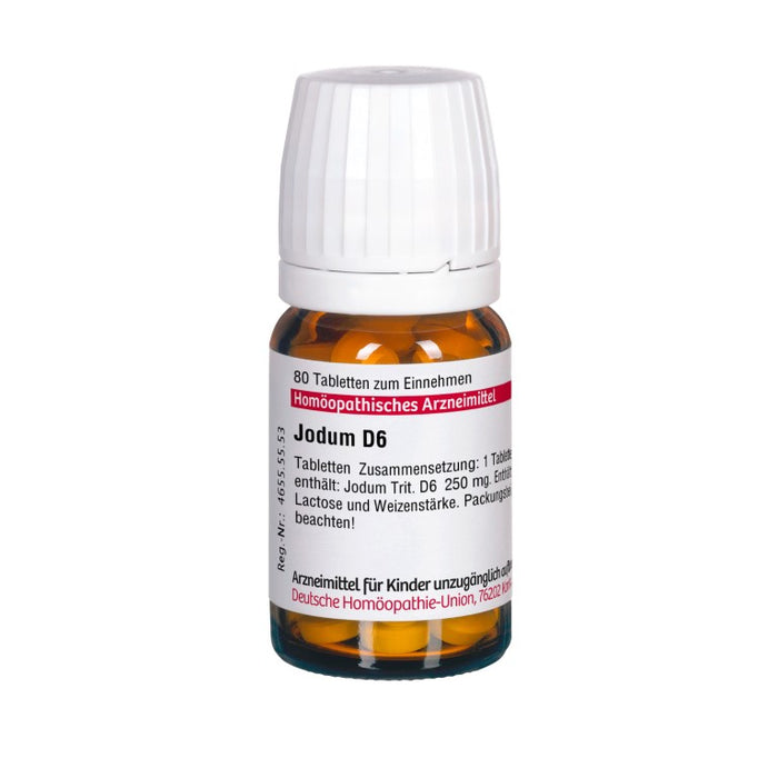 Jodum D6 DHU Tabletten, 80 pc Tablettes