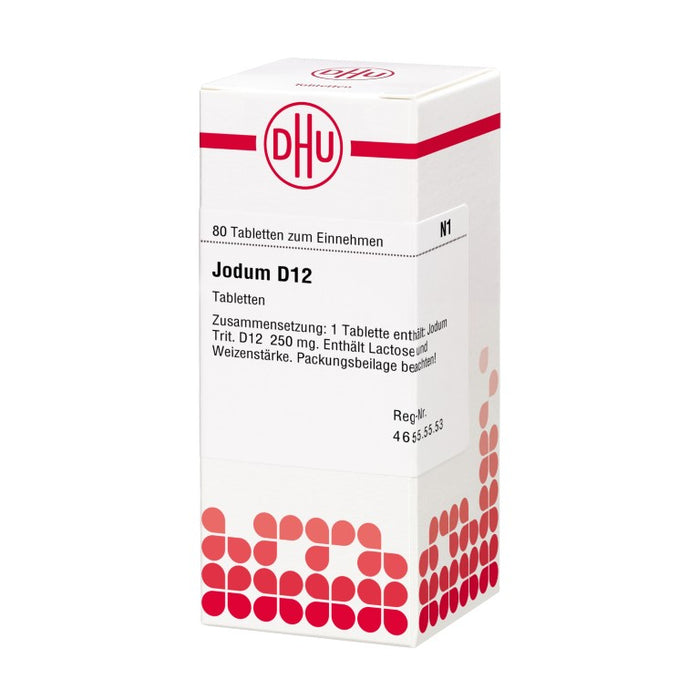 Jodum D12 DHU Tabletten, 80 pc Tablettes