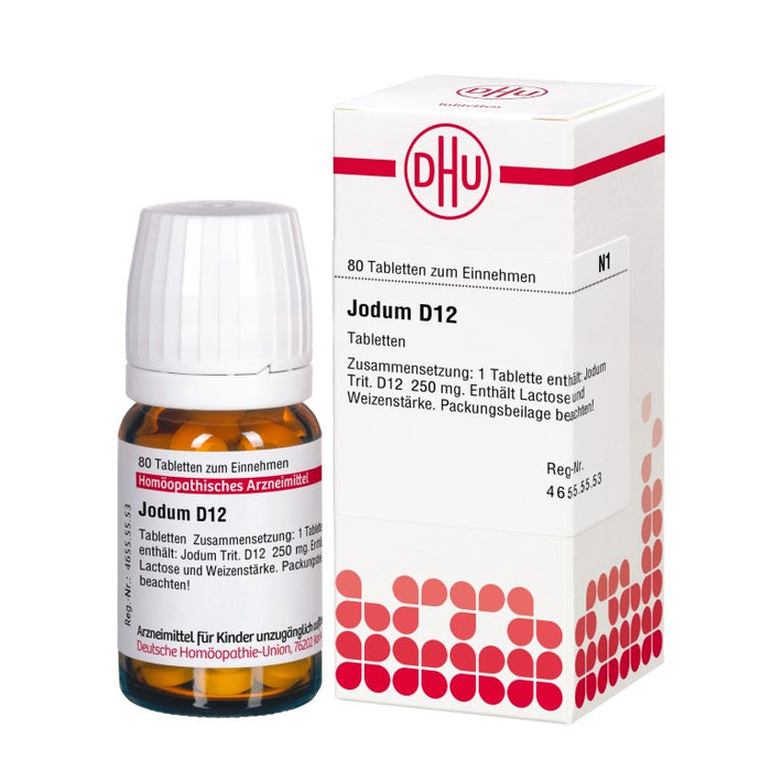 Jodum D12 DHU Tabletten, 80 pc Tablettes