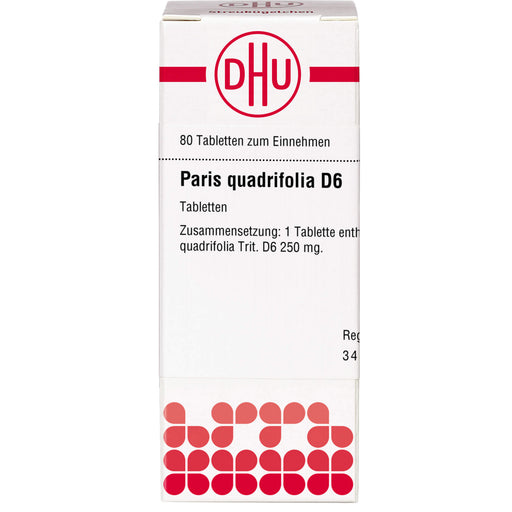 DHU Paris quadrifolia D 6 Tabletten, 80 St. Tabletten