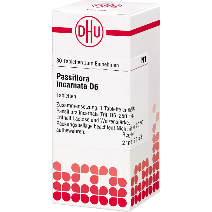 Passiflora incarnata D6 DHU Tabletten, 80 pc Tablettes