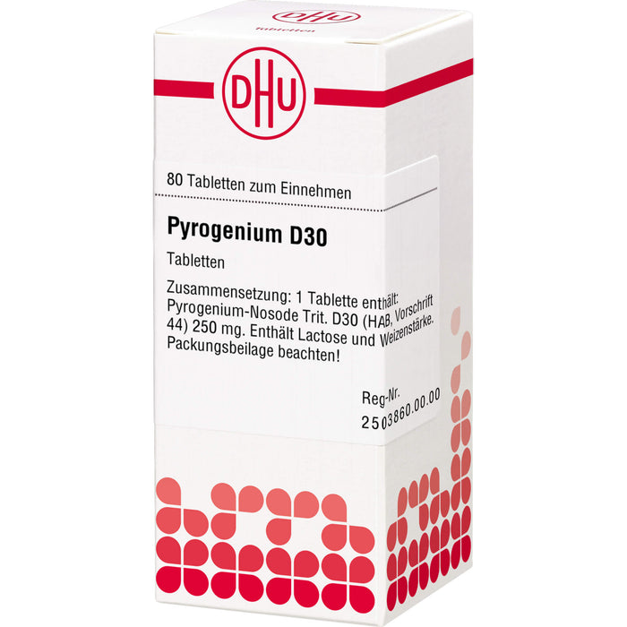 Pyrogenium D30 DHU Tabletten, 80 pc Tablettes