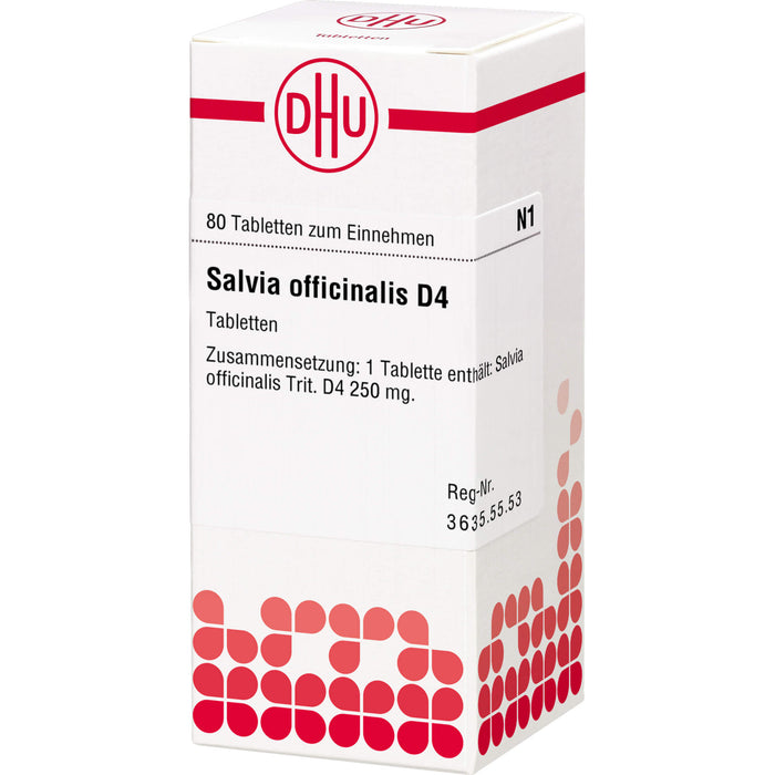 Salvia officinalis D4 DHU Tabletten, 80 pc Tablettes
