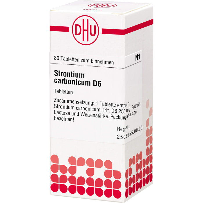 Strontium carbonicum D6 DHU Tabletten, 80 pcs. Tablets
