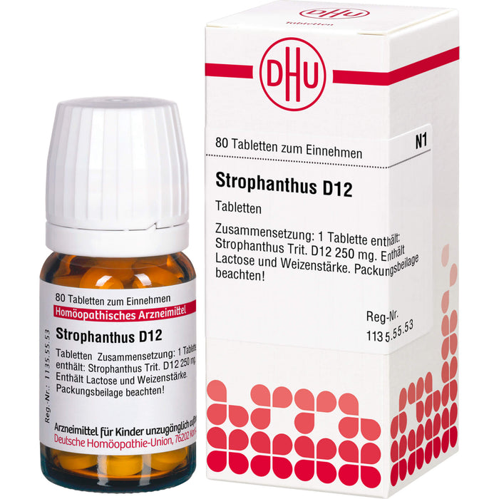 Strophanthus D12 DHU Tabletten, 80 pc Tablettes