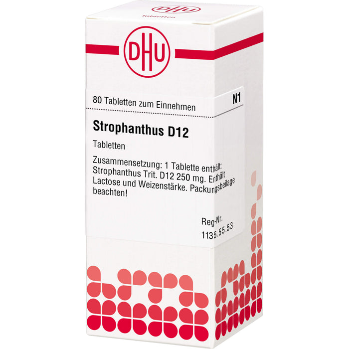Strophanthus D12 DHU Tabletten, 80 pc Tablettes