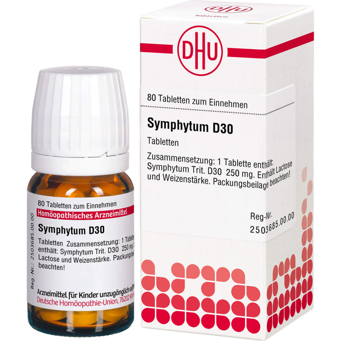 Symphytum D30 DHU Tabletten, 80 pc Tablettes
