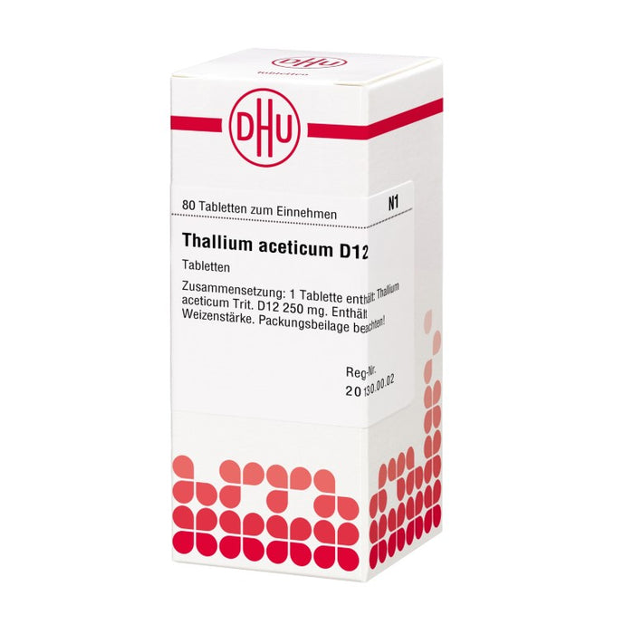 Thallium aceticum D12 DHU Tabletten, 80 pc Tablettes