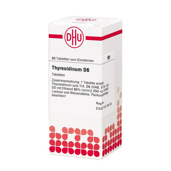 Thyreoidinum D6 DHU Tabletten, 80 pc Tablettes
