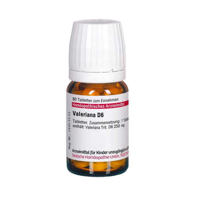 Valeriana D6 DHU Tabletten, 80 pc Tablettes