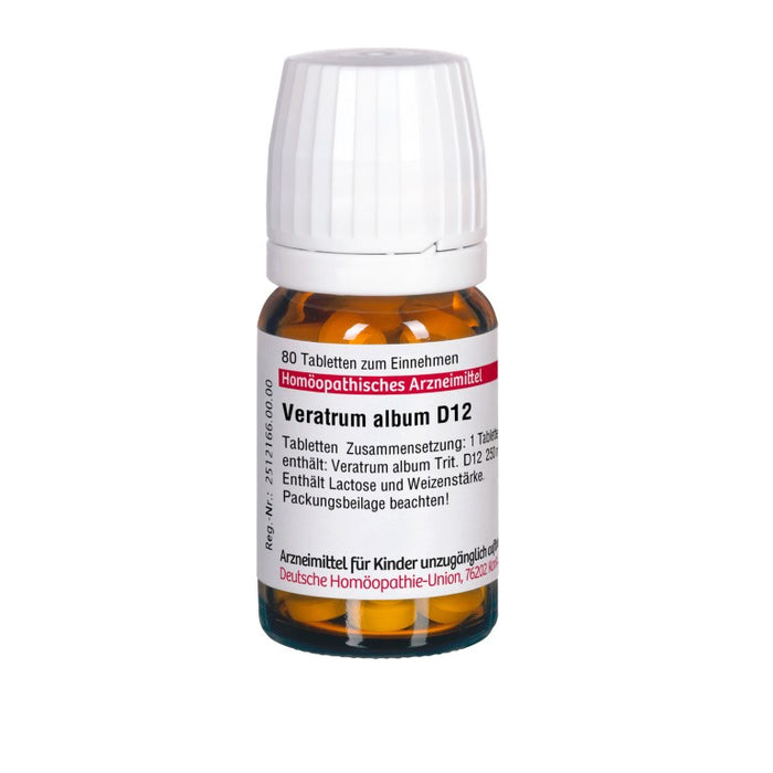 Veratrum album D12 DHU Tabletten, 80 pc Tablettes