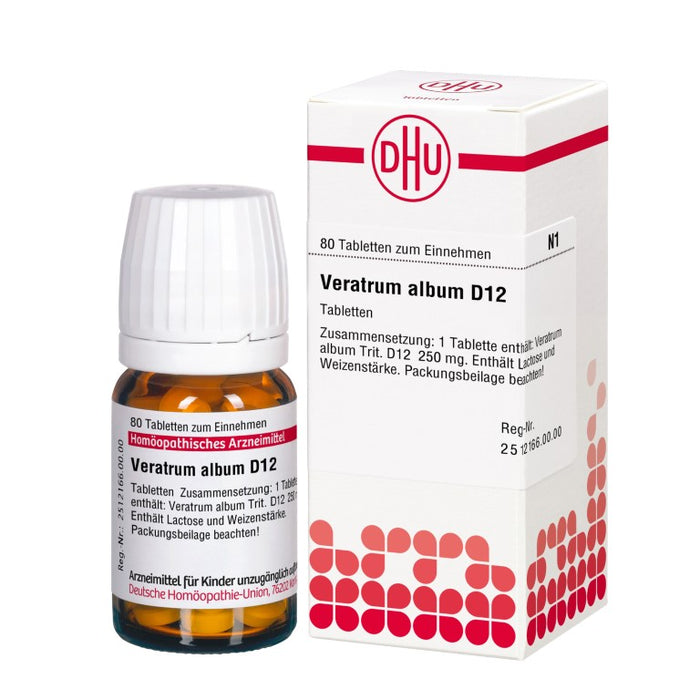 Veratrum album D12 DHU Tabletten, 80 pcs. Tablets