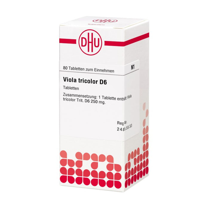 Viola tricolor D6 DHU Tabletten, 80 pc Tablettes