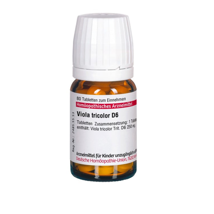 Viola tricolor D6 DHU Tabletten, 80 pc Tablettes