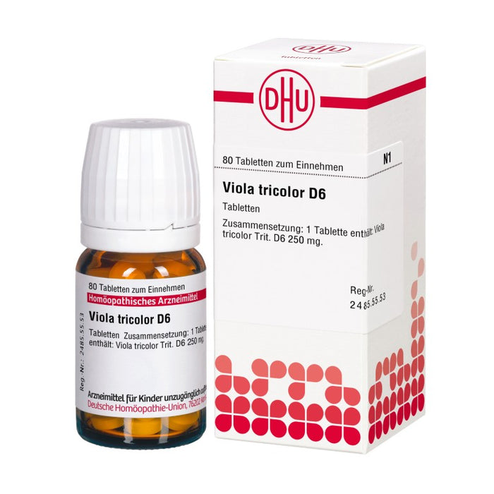 Viola tricolor D6 DHU Tabletten, 80 pc Tablettes