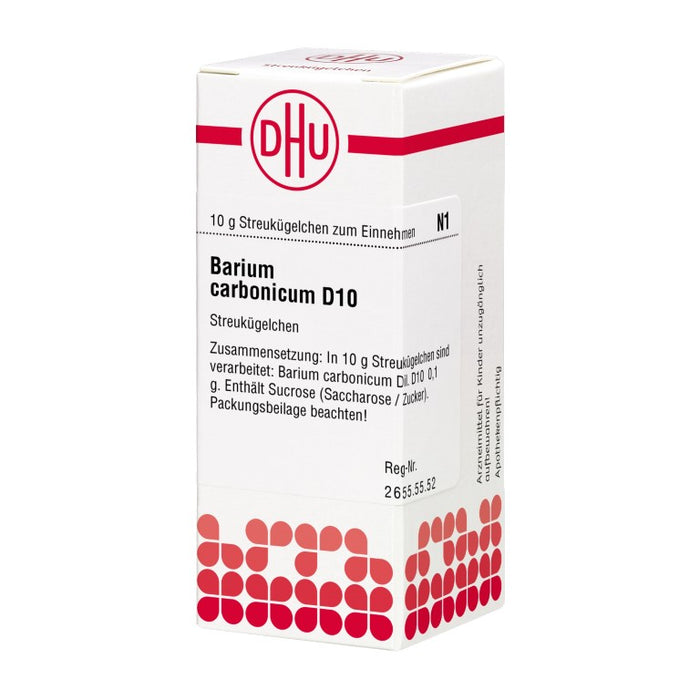 Barium carbonicum D10 DHU Globuli, 10 g Globules