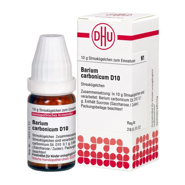 Barium carbonicum D10 DHU Globuli, 10 g Globules