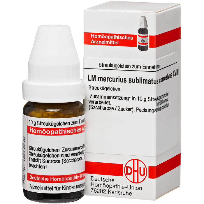 Mercurius sublimatus corrosivus LM XVIII DHU Globuli, 5 g Globules