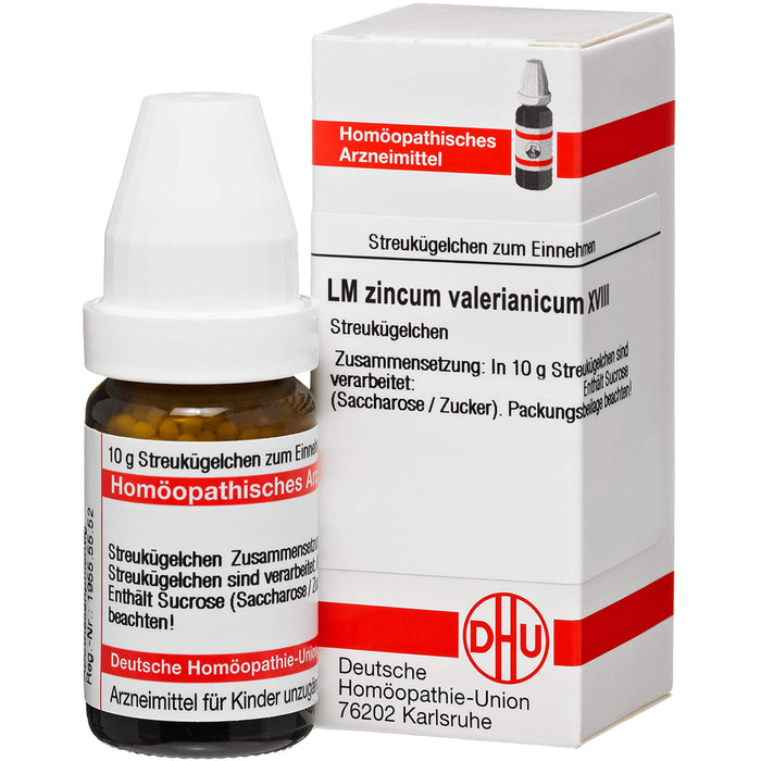 Zincum valerianicum LM XVIII DHU Globuli, 5 g Globules